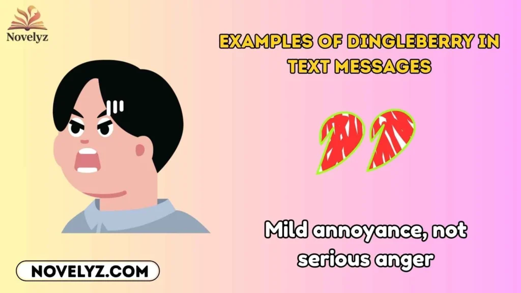 Examples of Dingleberry in Text Messages