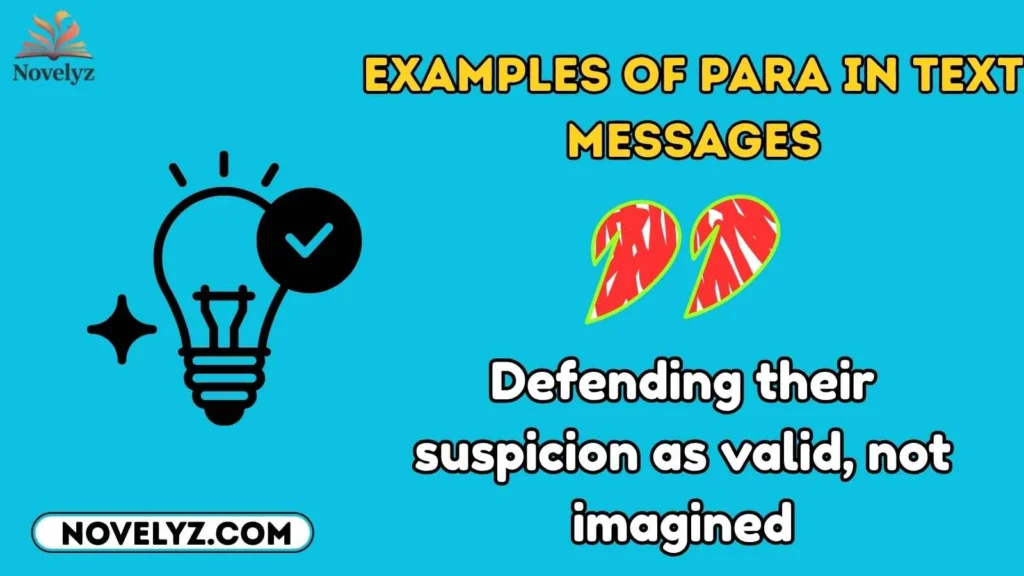 Examples of Para in Text Messages