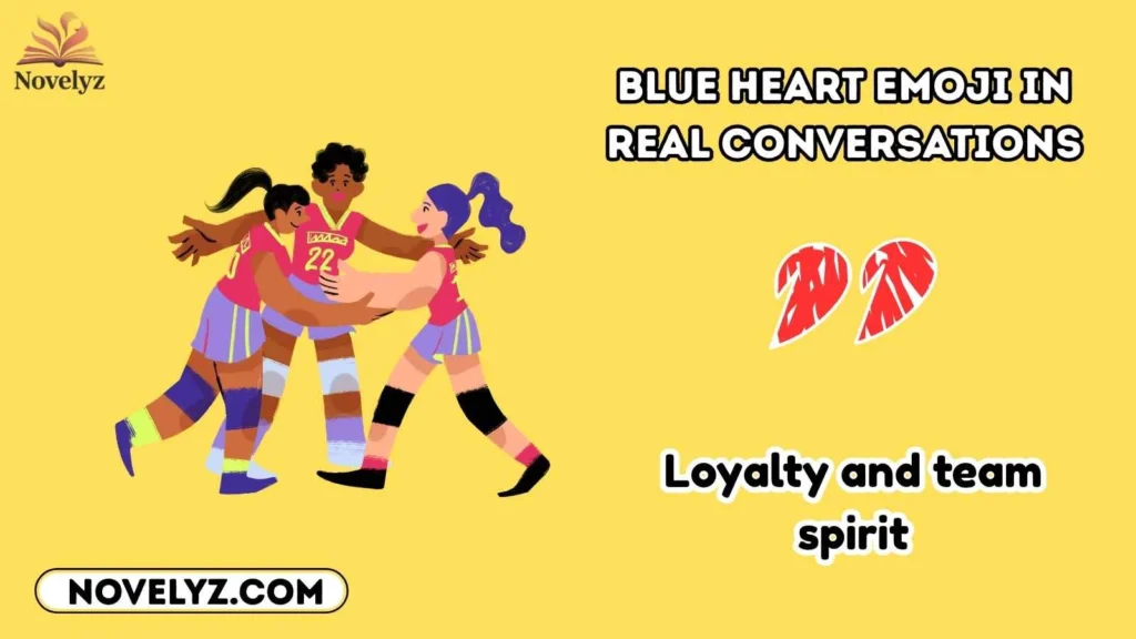 Blue Heart Emoji in Real Conversations