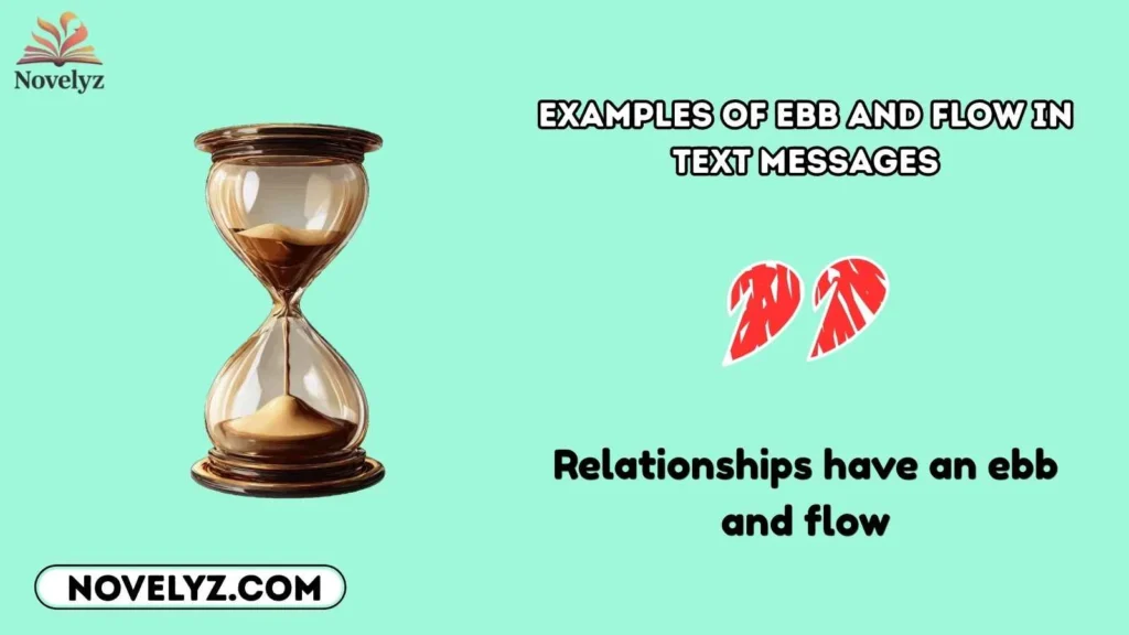 Examples of Ebb and Flow in Text Messages
