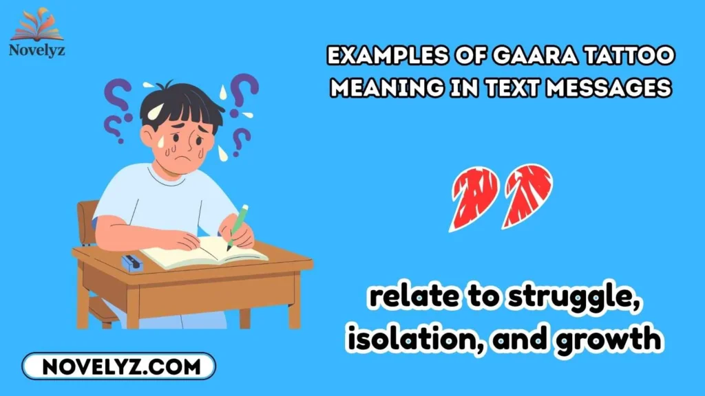 Examples of Gaara Tattoo Meaning in Text Messages