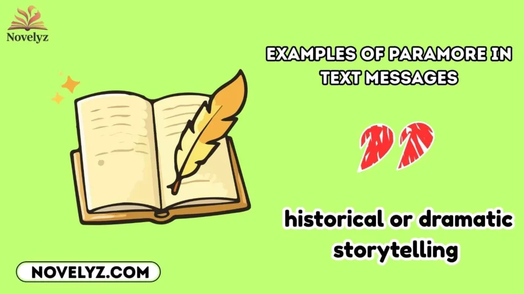 Examples of Paramore in Text Messages
