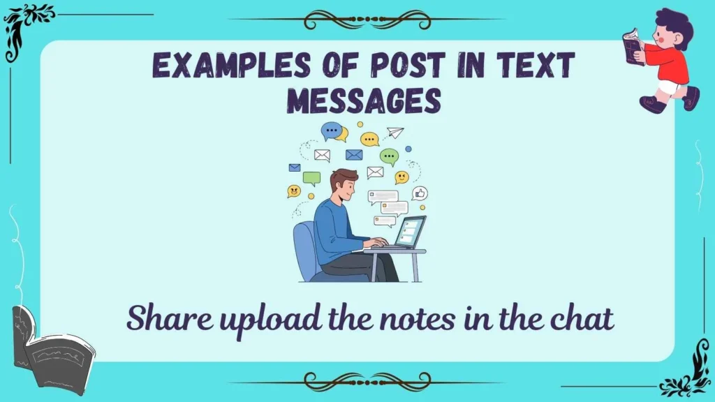  Examples of Post in Text Messages