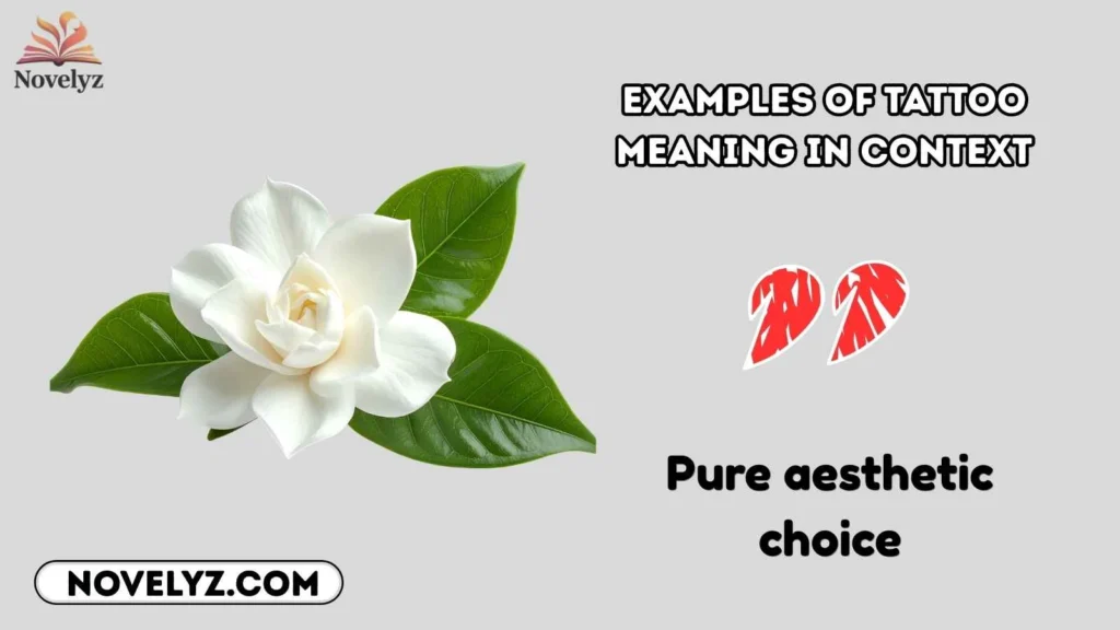 Examples of Tattoo Meaning in Context