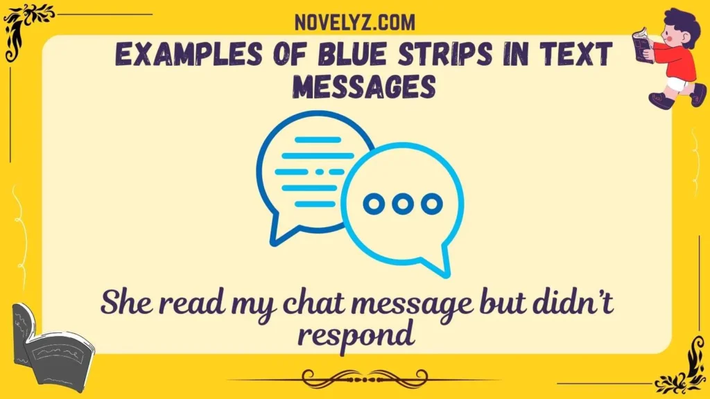 Examples of Blue Strips in Text Messages