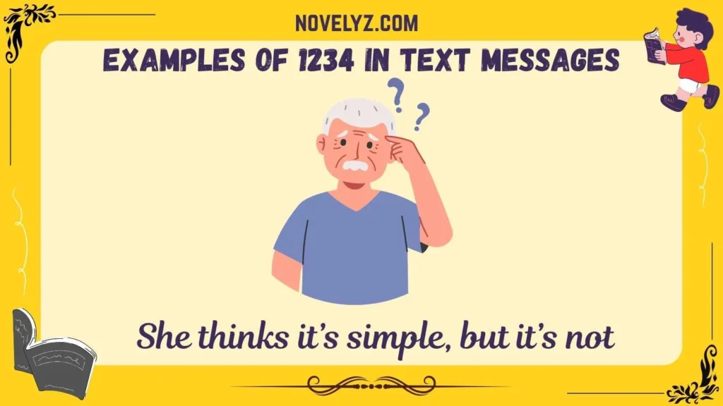 Examples of 1234 in Text Messages
