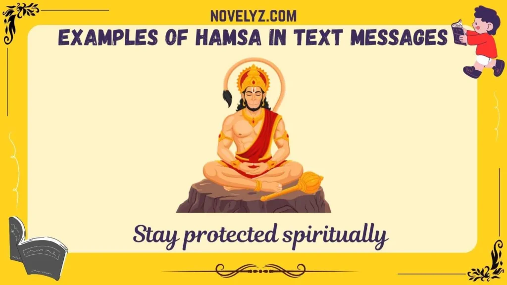 Examples of Hamsa in Text Messages