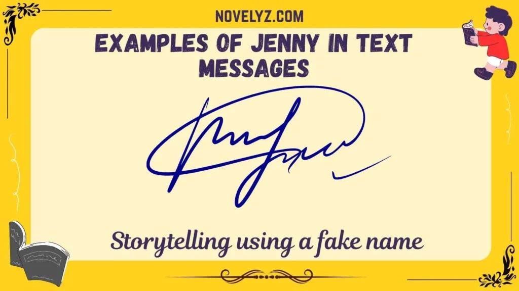 Examples of Jenny in Text Messages