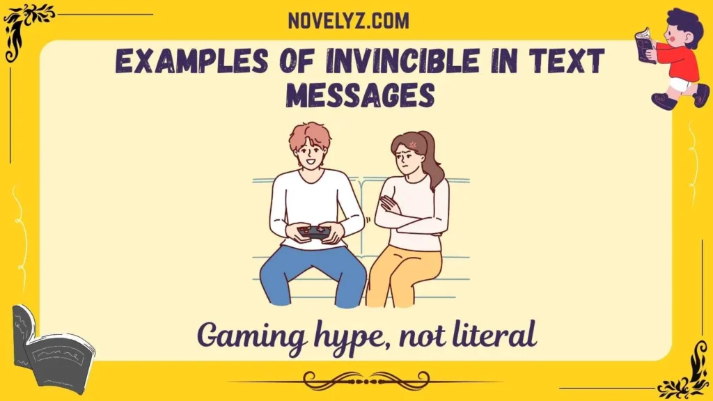 Examples of Invincible in Text Messages