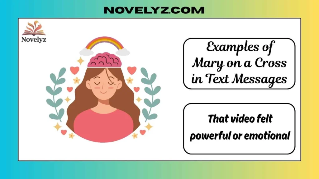 Examples of Mary on a Cross in Text Messages