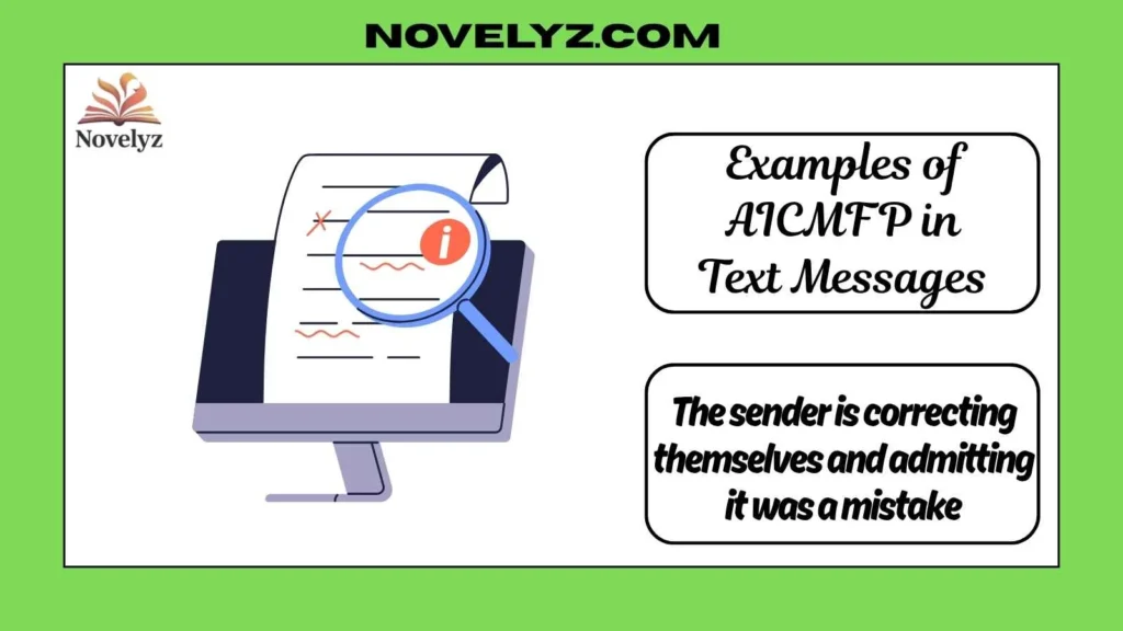 Examples of AICMFP in Text Messages