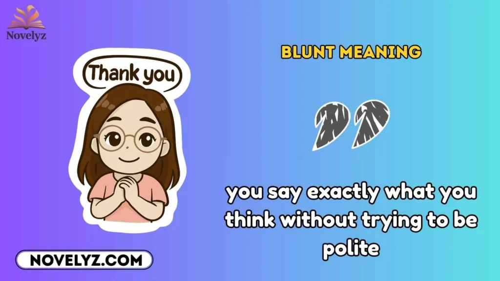 Blunt Meaning