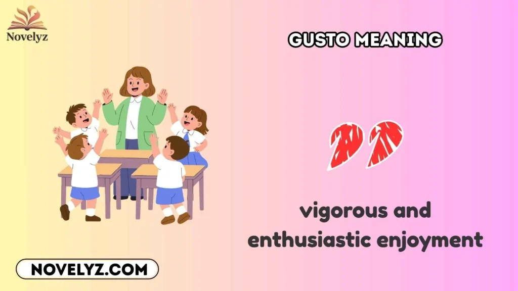 gusto meaning