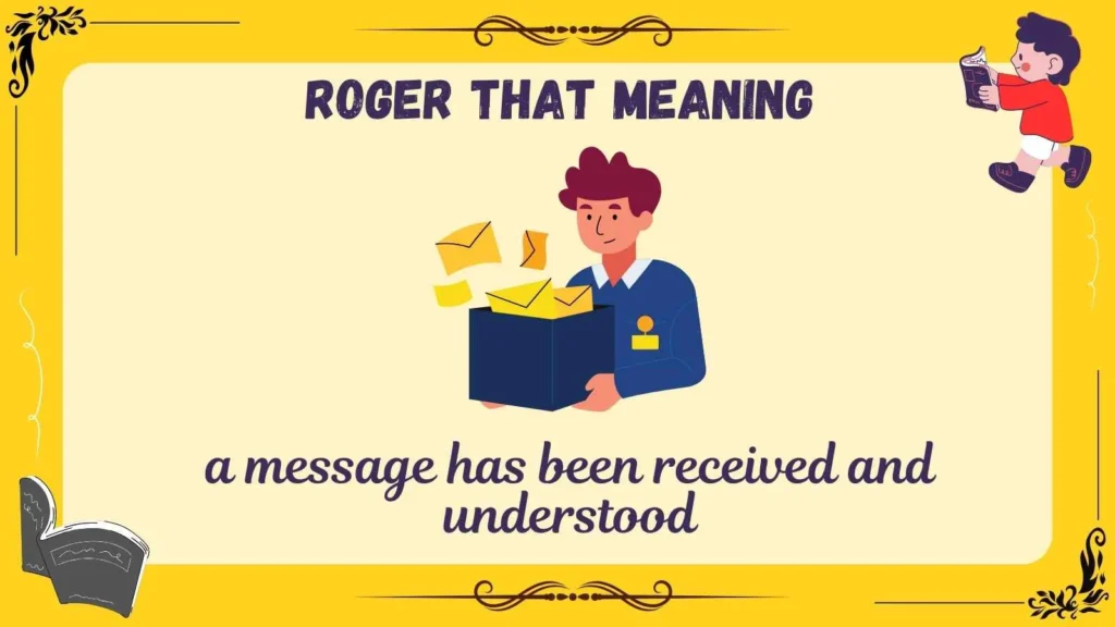 roger that meaning