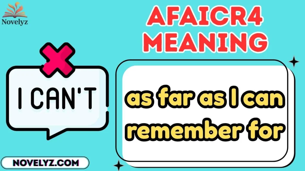 afaicr4 meaning
